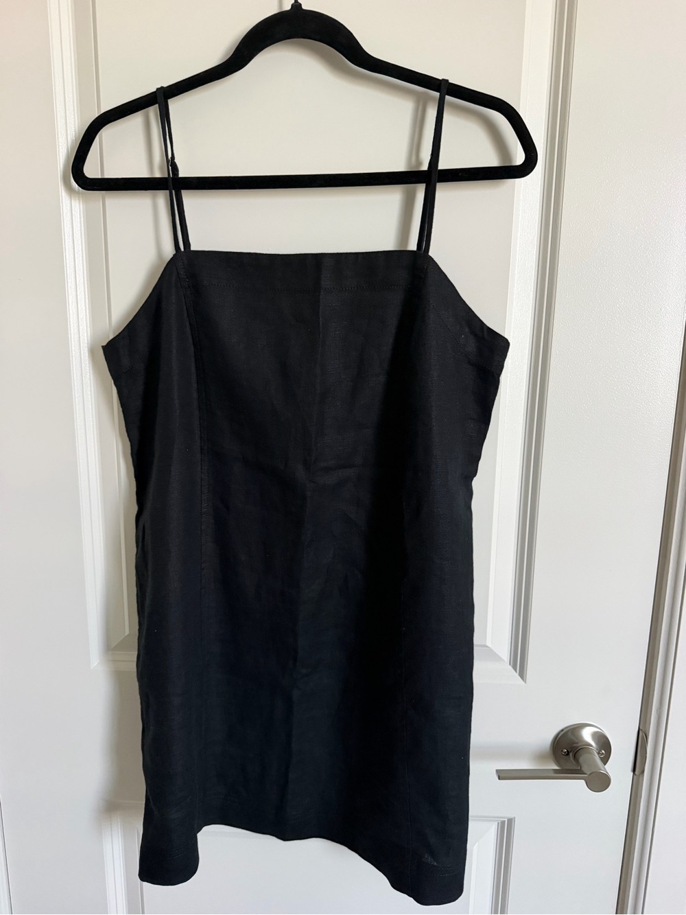 Madewell Black Mini Linen Dress